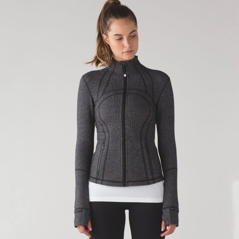 Lululemon | Define Jacket Heathered Herringbone Size 6